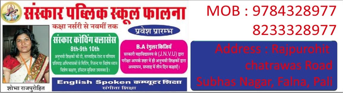 Sanskar Public School (Falna)