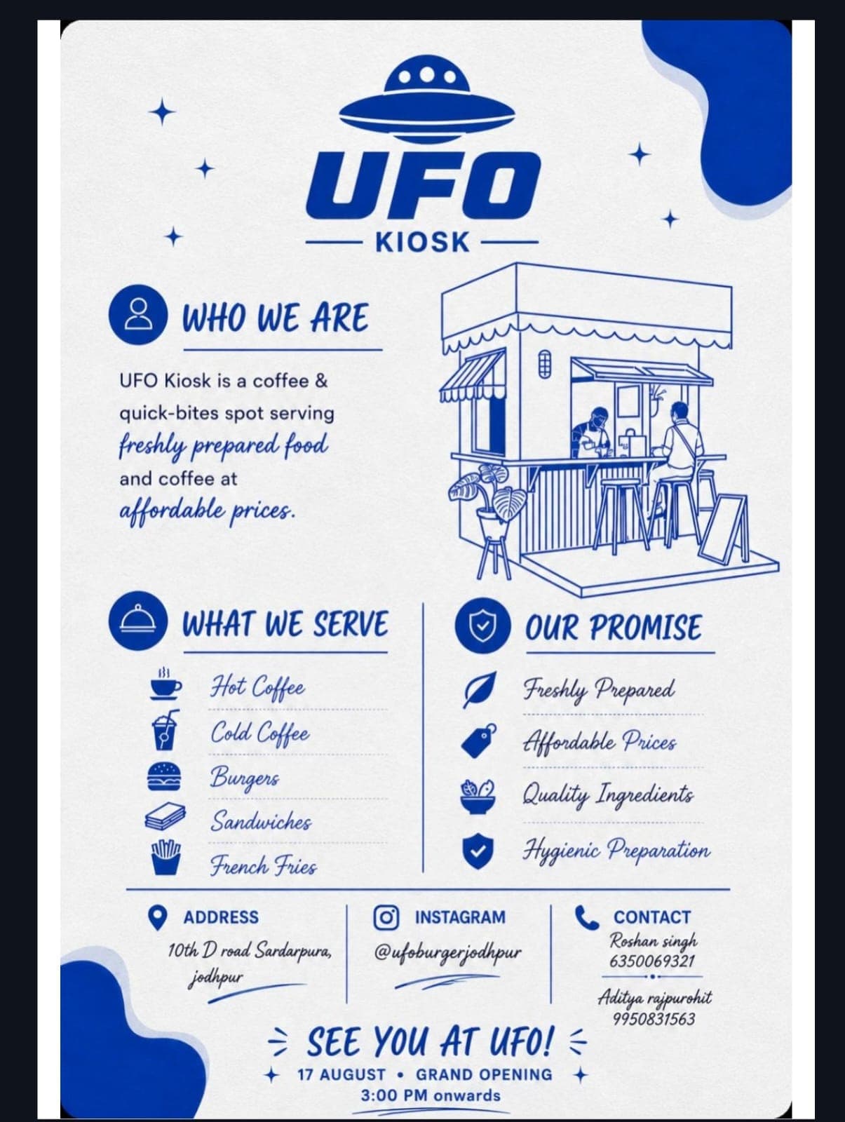 UFO KIOSK – कॉफी एवं क्विक बाइट्स - Opening Events Of Samaj | Rajpurohit India