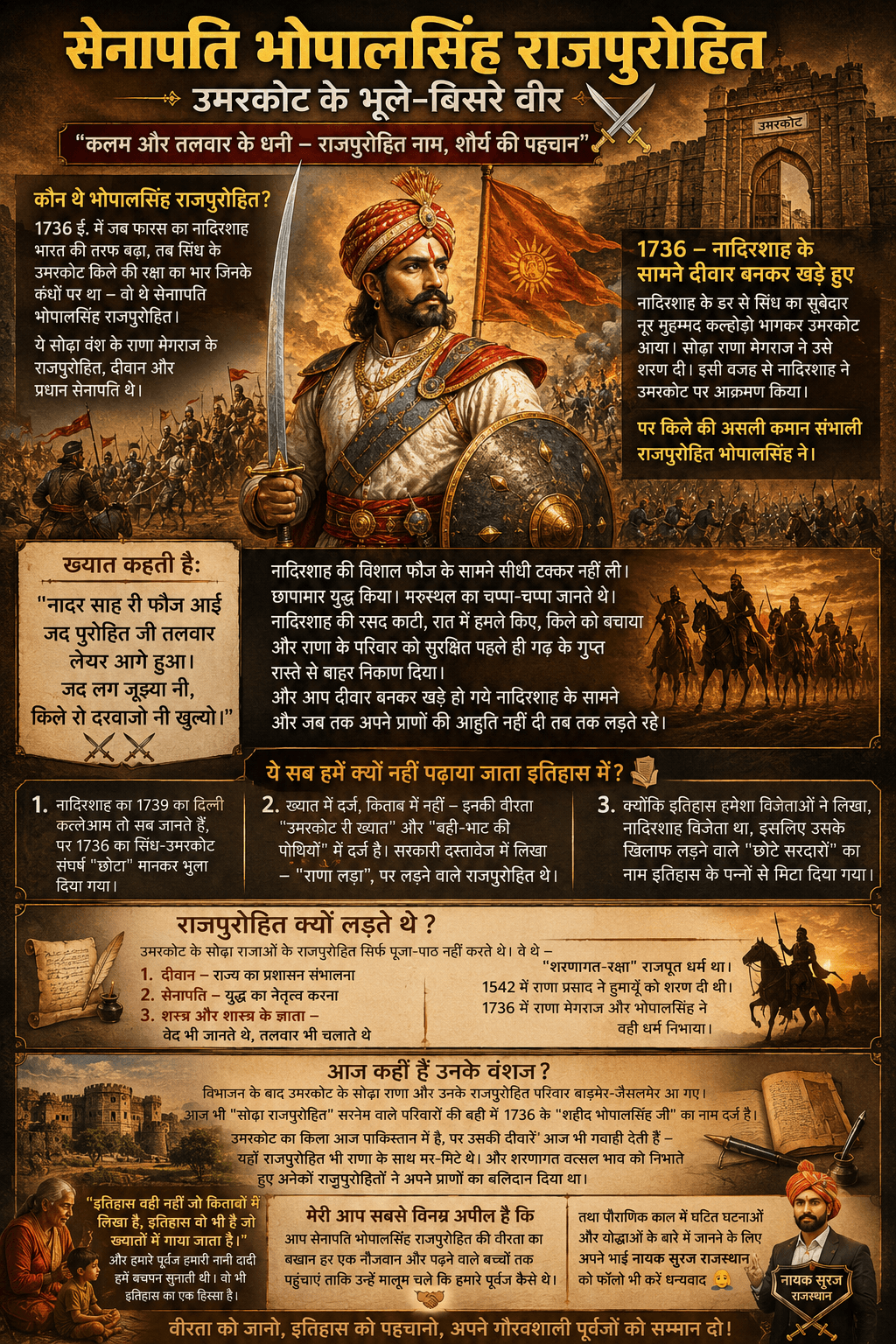 कौन थे भोपालसिंह राजपुरोहित? - History of Rajpurohit Samaj | Rajpurohit India