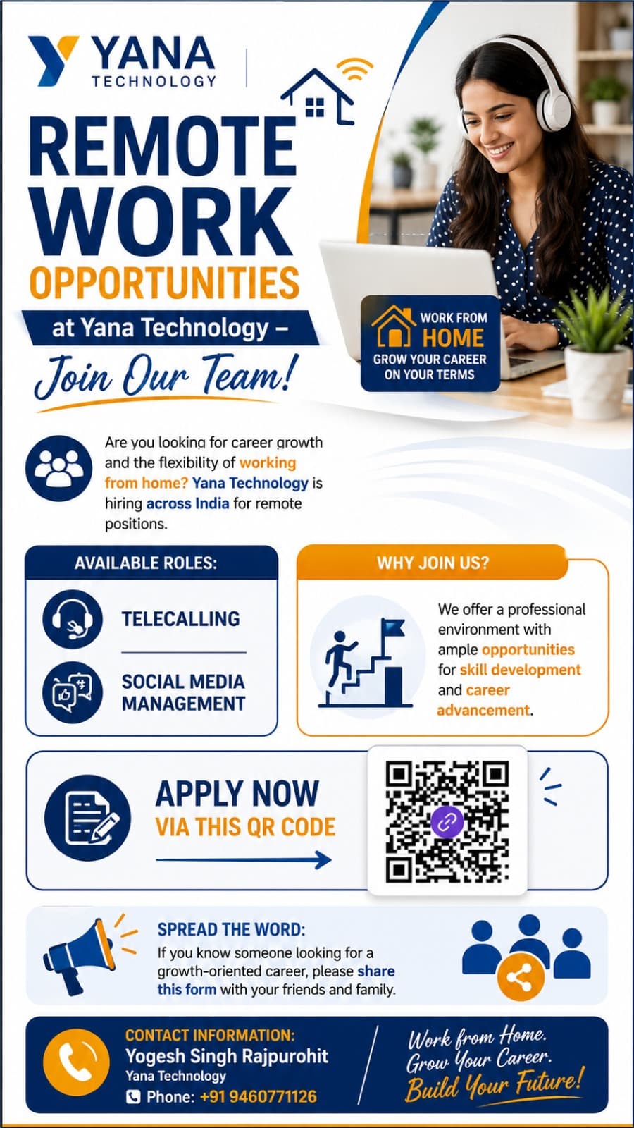 Remote Work Opportunities at Yana Technology - Carrer/Job | Rajpurohit India